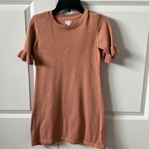 Peach glitter dress Gymboree size 7/8 like new